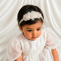 Baby Girl Flower Hairband H055 | 1Y | Ivory