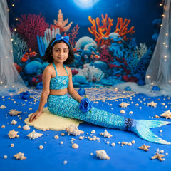 Baby Girl Mermaid Costume O204 | Blue