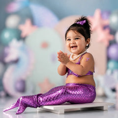 Baby Girl Mermaid Outfit O199 | Grape Purple