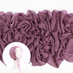 Baby Knitted Wrap with Knitted Bonnet Set of 2 SR083 | NB | Purple