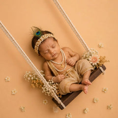 Baby Macrame Swing | Wooden Decorative | Brown