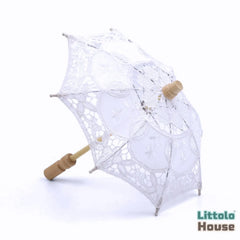 Baby Parasol Lace Umbrella Miniature N17 | 1Y | White