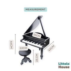 Royal Baby Piano | Wooden Decorative | Black