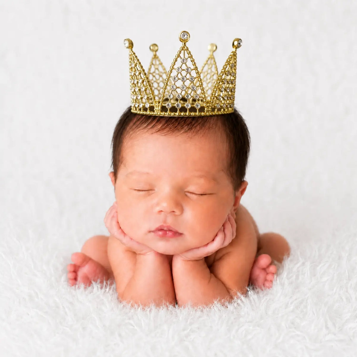 Baby Royal Crystal Crown A049 | NB | Golden