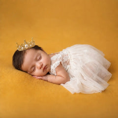 Baby Royal Pearl Crown | NB | Golden