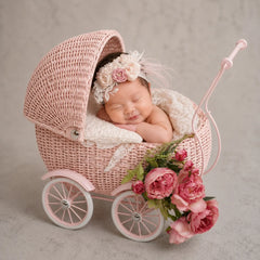 Baby Stroller | Metal | Light Pink