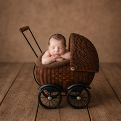 Baby Stroller | Metal | Brown