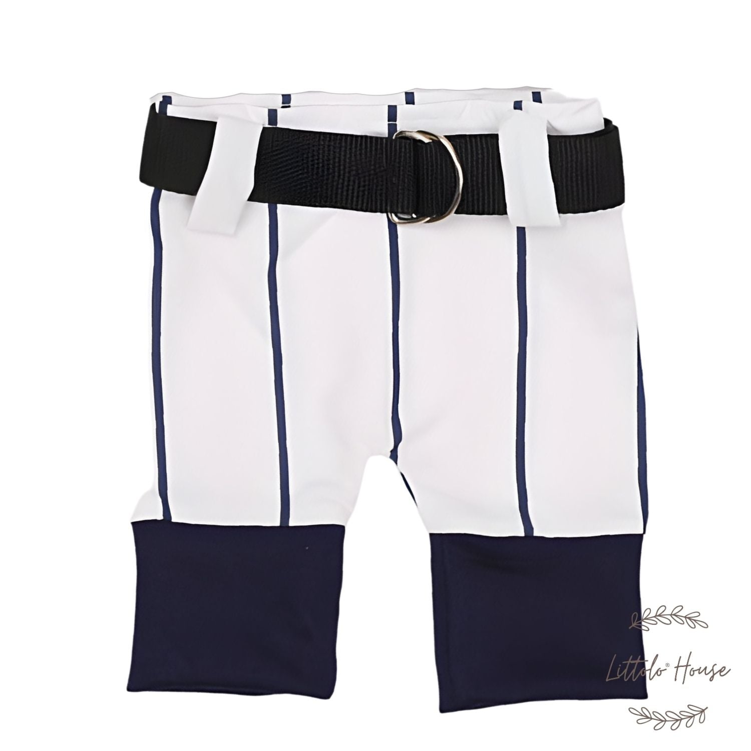 Baby Boy Baseball Outfit with Cap & Ball O117 | NB | White Blue