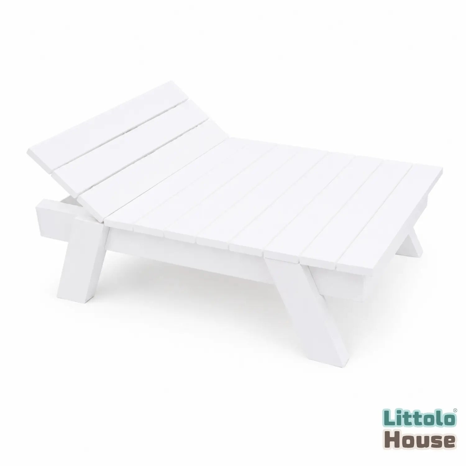 Beach Bench | Wooden Decorative | White