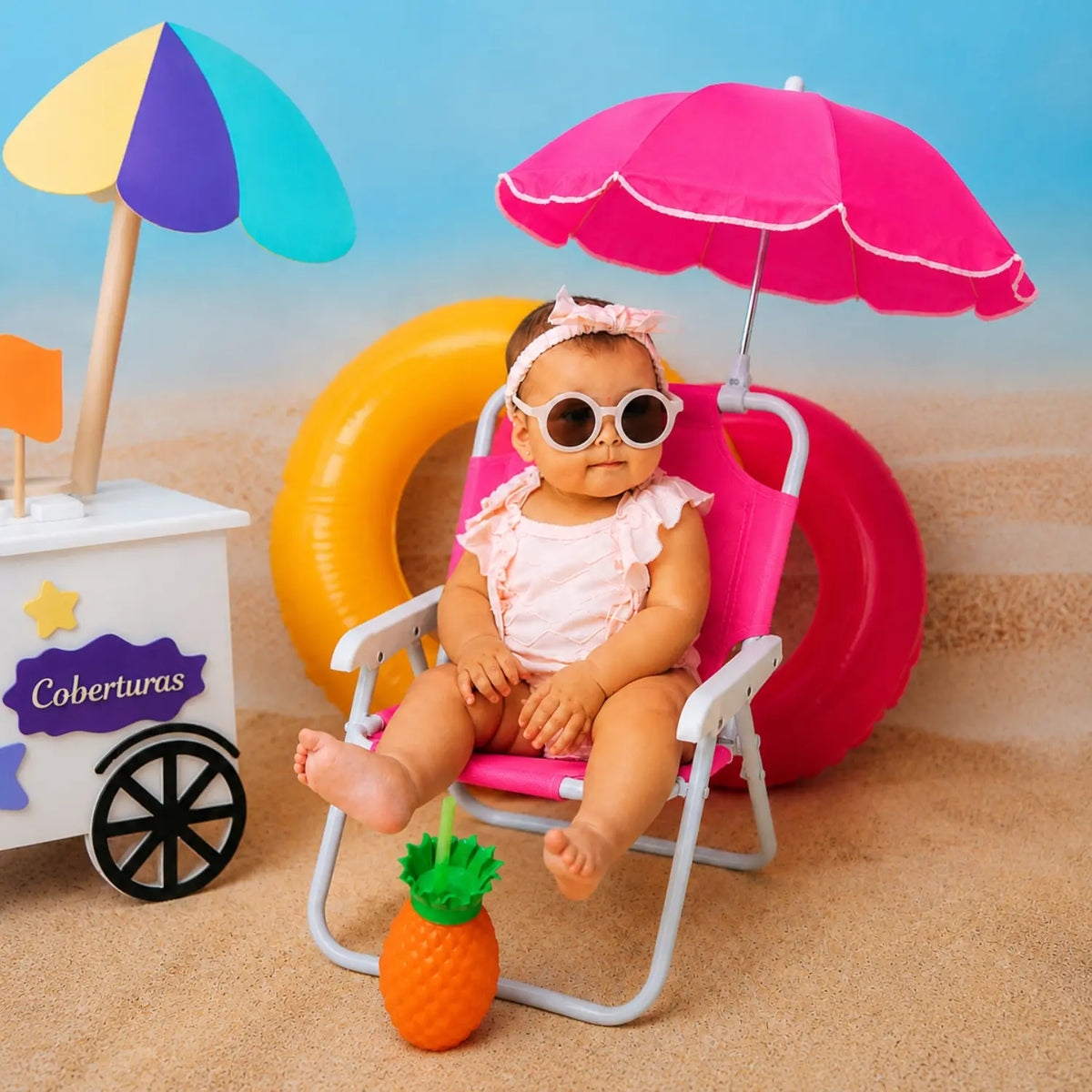 Beach Lounge Chair | Pink