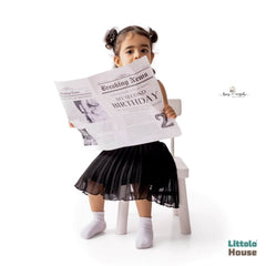 Non Tearable Dual Side Birthday Magazine- 1st & 2nd Birthday D159 | Pack of 1 | Black White