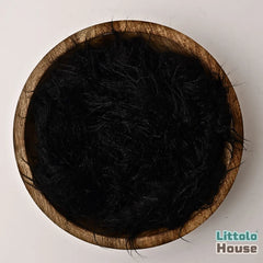 Faux Fur Fabric Layer L055 | Black