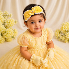 Bow Style Crochet Headband H095 | 1Y | Yellow