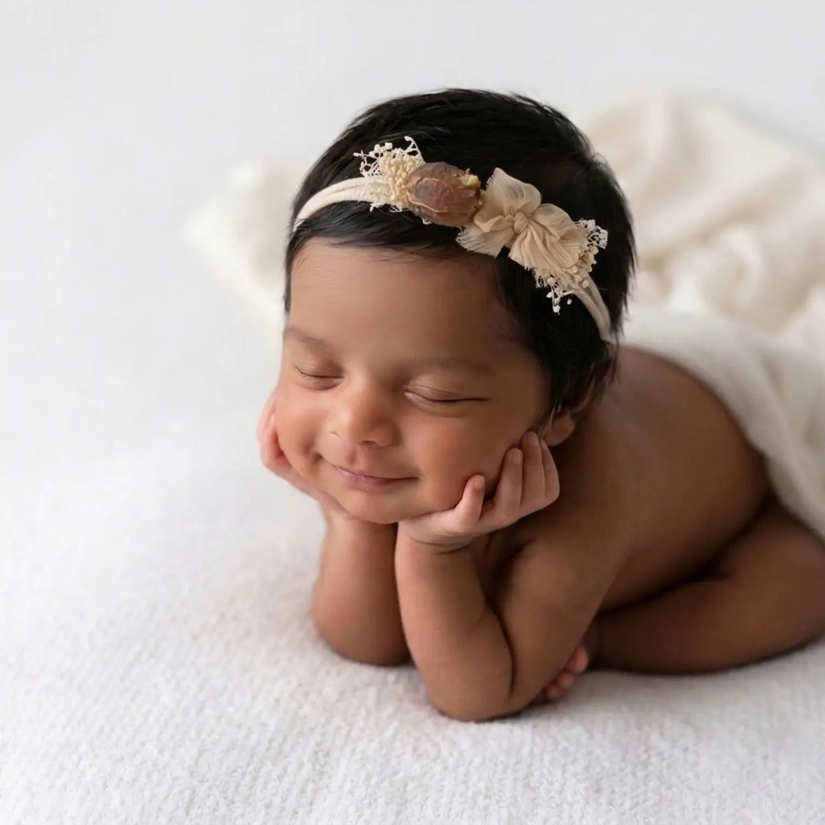 Bow Style Headband H092 | 1Y | Meat Pink