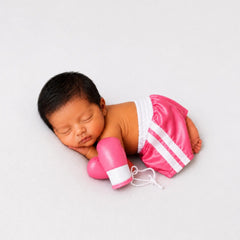 Boxing Gloves D067 | Pack of 1 Pair | Pink White