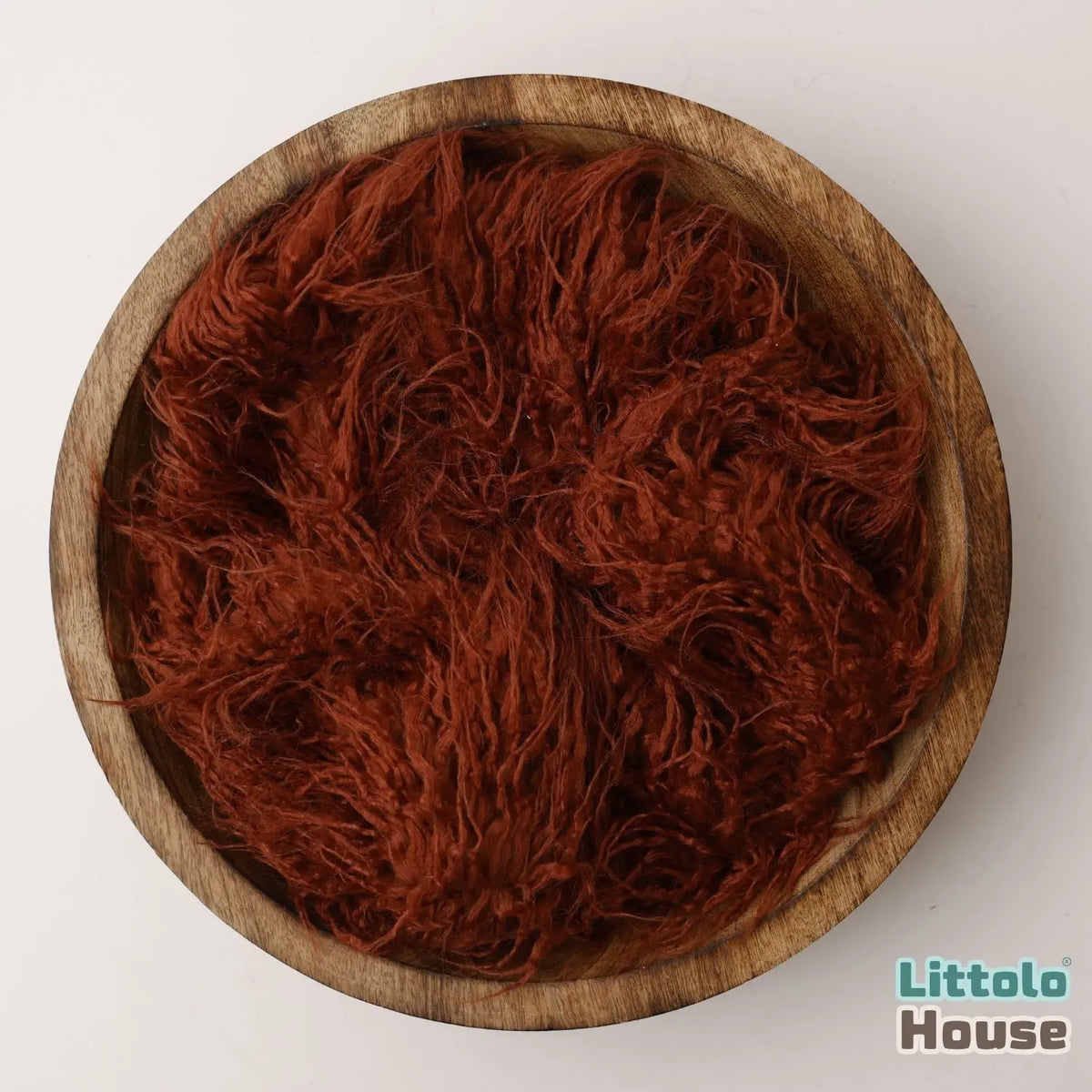 Faux Fur Fabric Layer L055 | Brick Brown