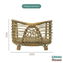 Cane Stylish Criss Cross Crib | Cane | Natural Wood
