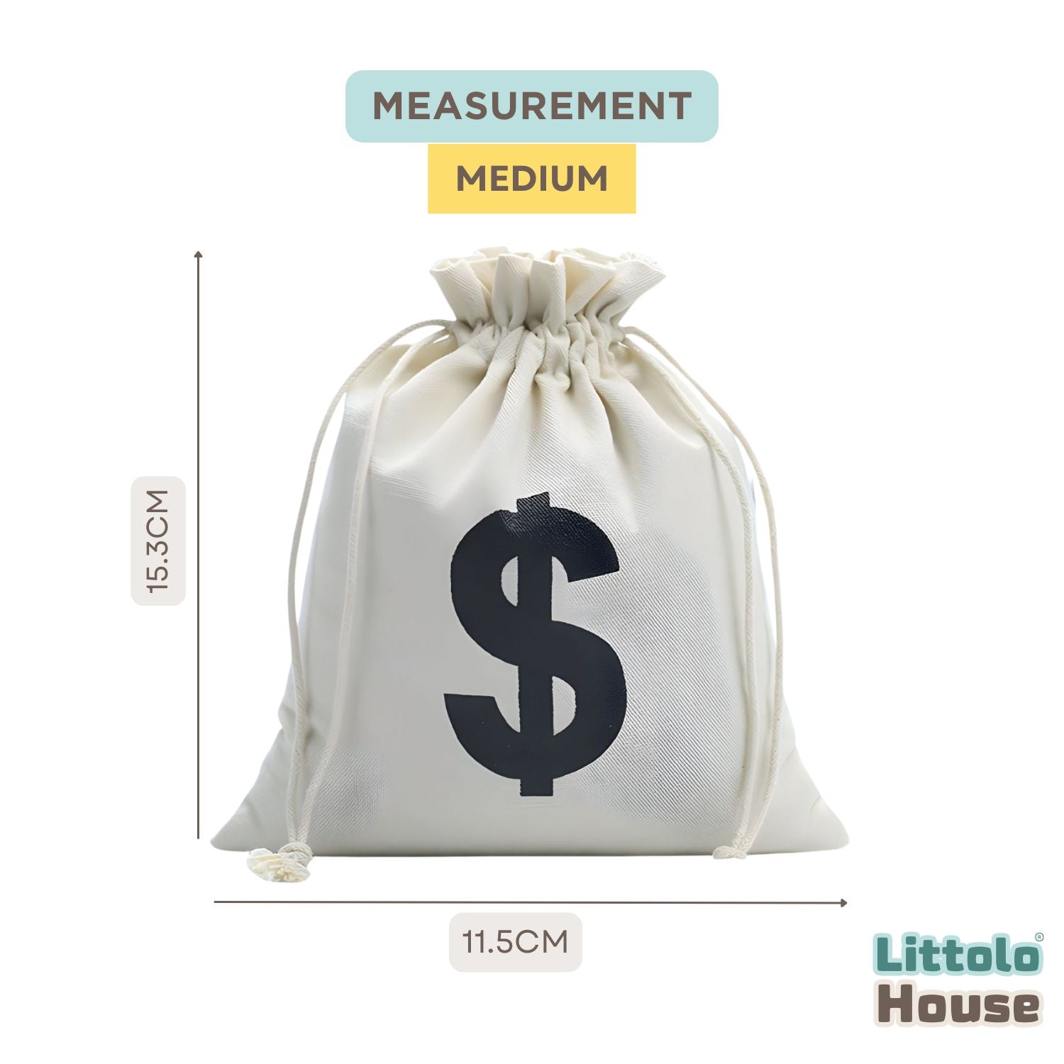 Canvas Money Bag photoshoot 