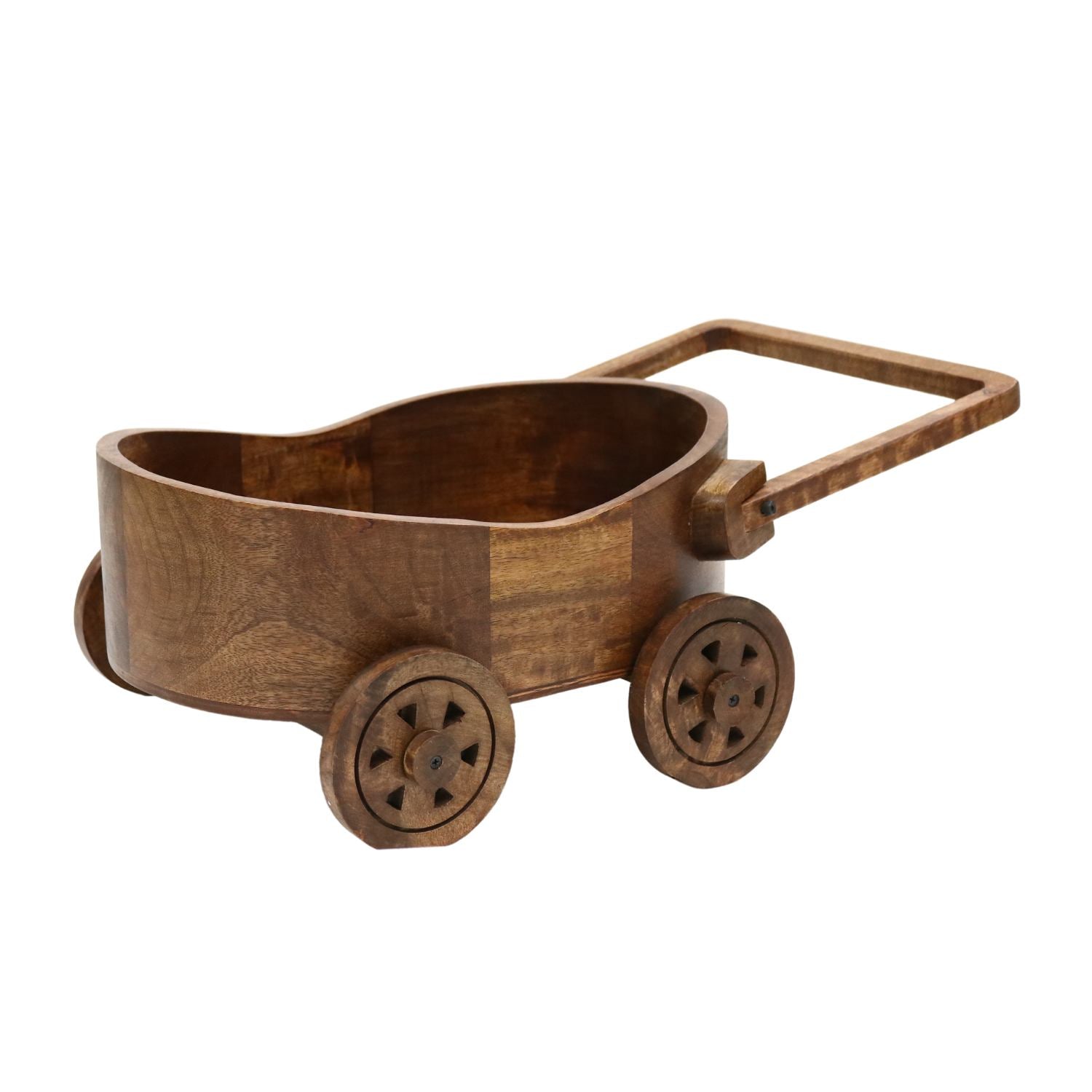 Cart Trolley | Wooden Decorative | Natural Wood