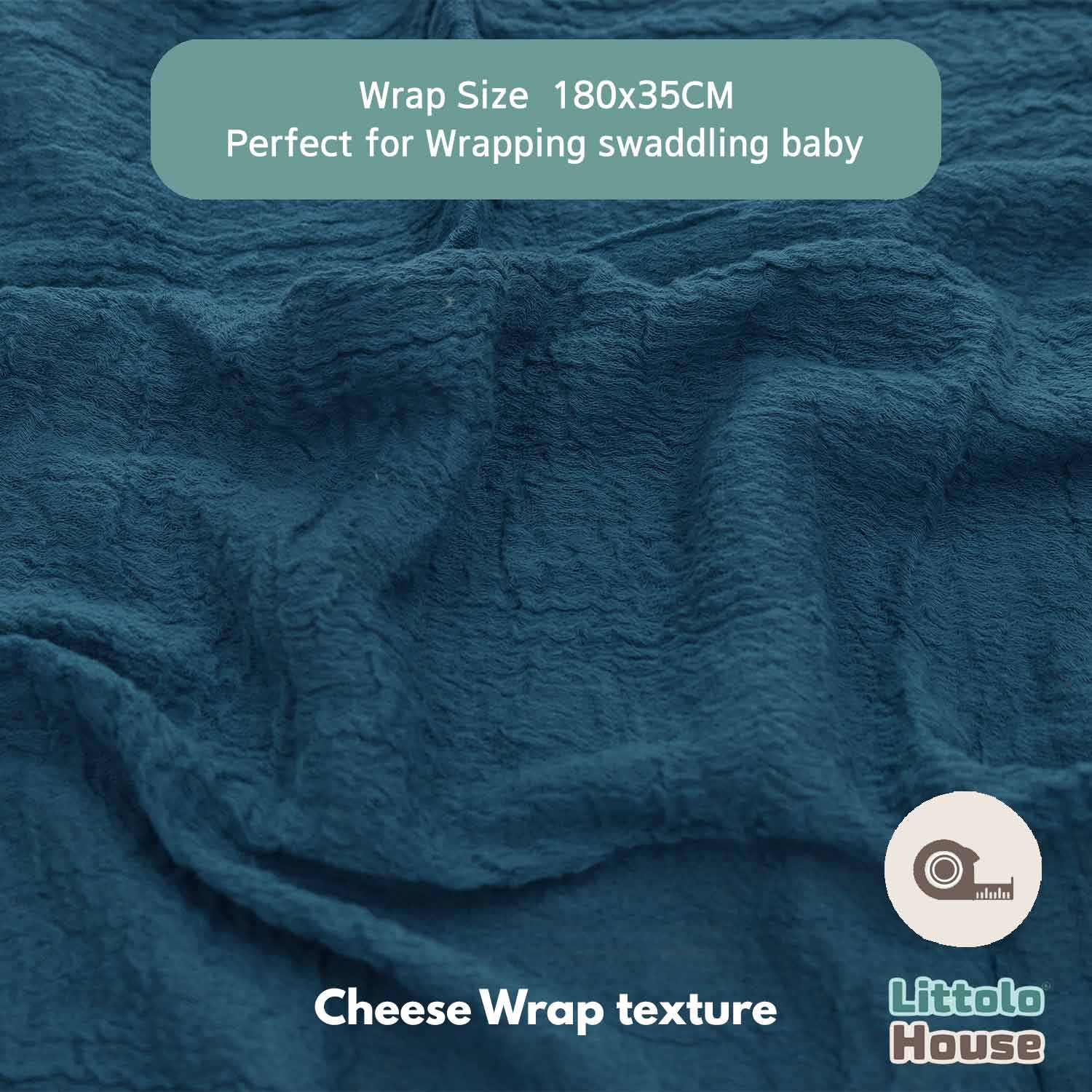 Cheese Wrap | Peacock Blue