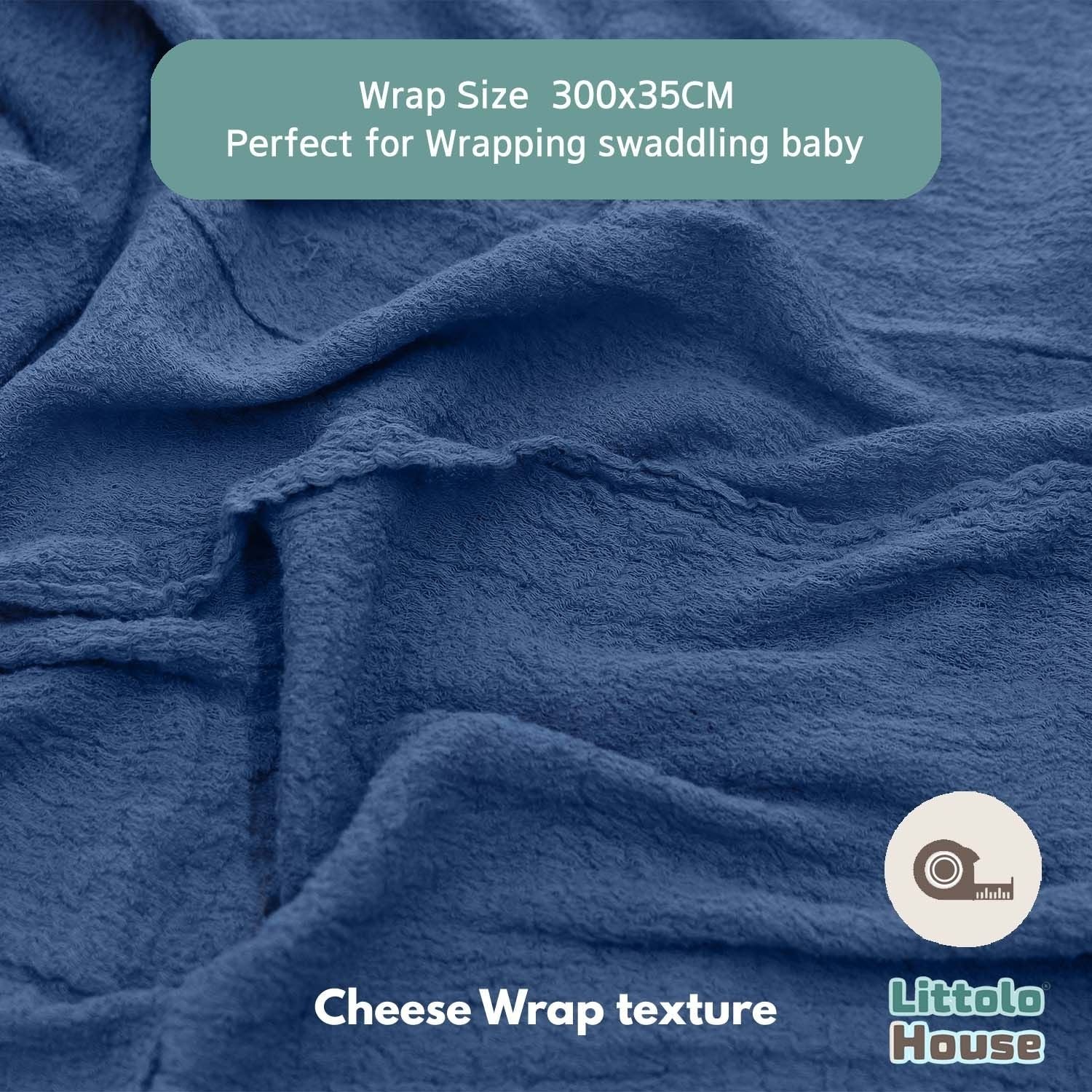 Cheese Wrap Double Length W038 | Dark Electric Blue