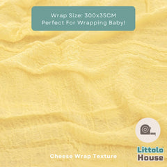 Cheese Wrap Double Length W038 | Light Cream Yellow
