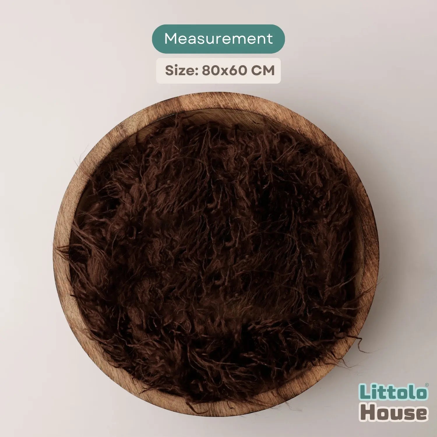 Faux Fur Fabric Layer L055 | Chocolate Brown