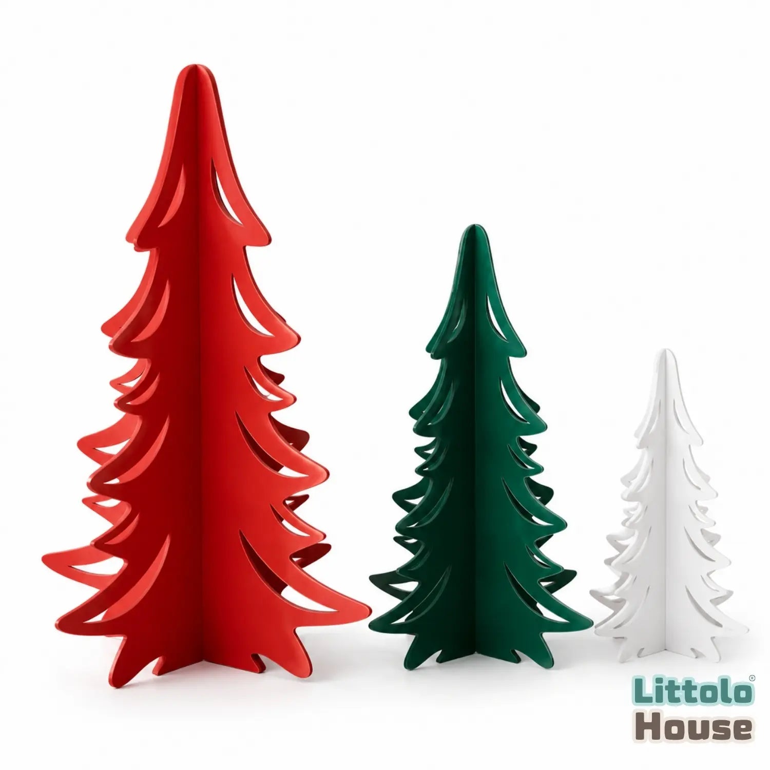 Christmas Trees SR064 | Set of 3 | Multicolour