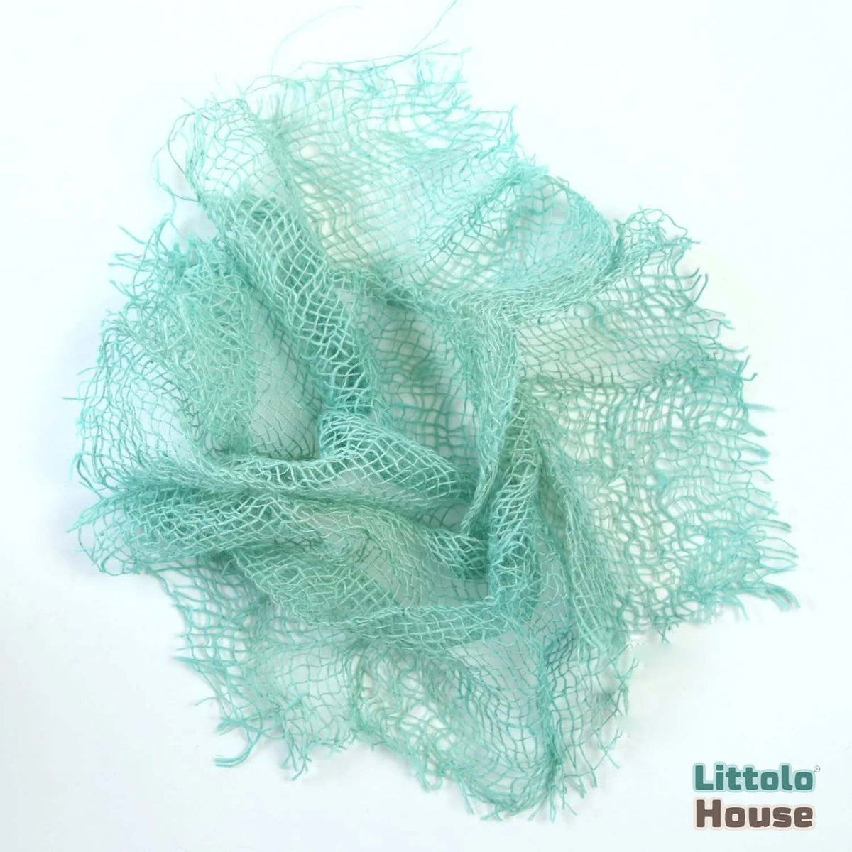 Chunky Burlap Layer | Turquoise