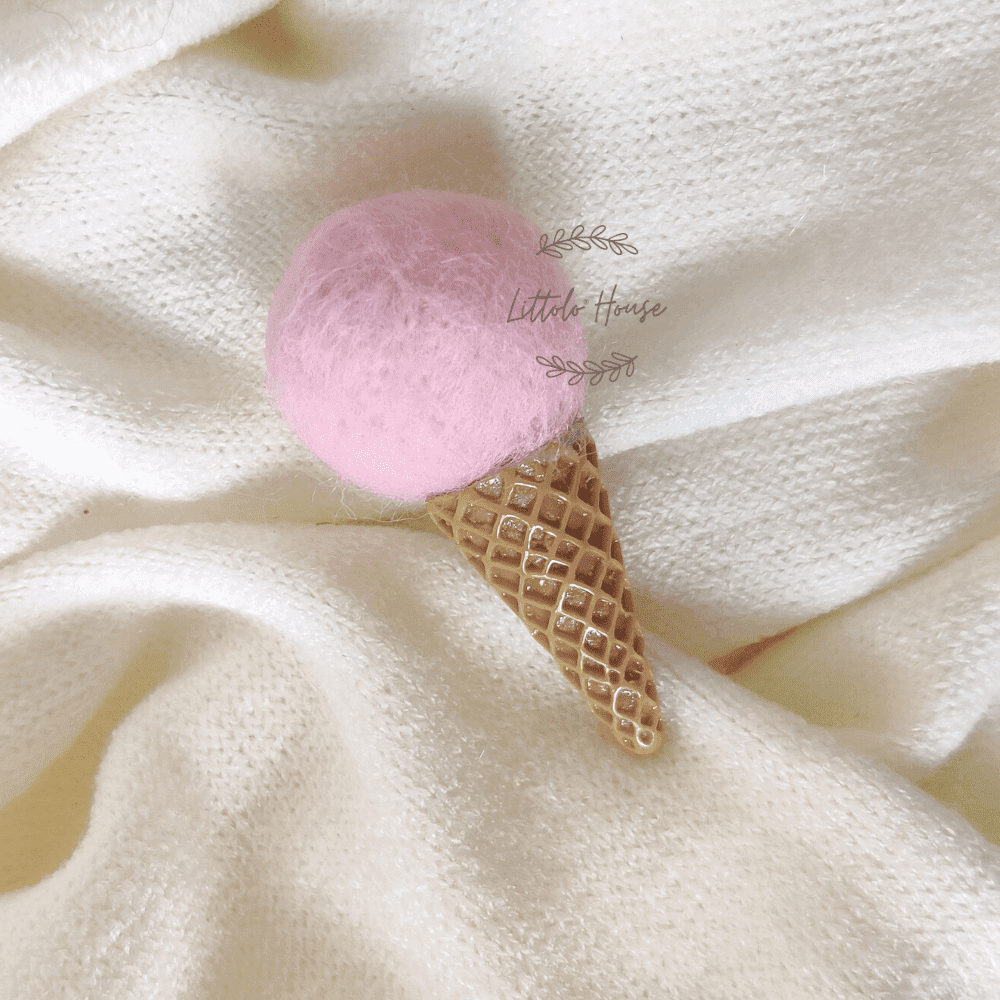 Ice Cream Cone Set of 5 | Feltwool | Multicolour