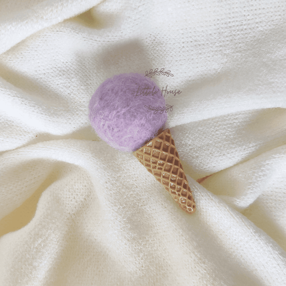 Ice Cream Cone Set of 5 | Feltwool | Multicolour