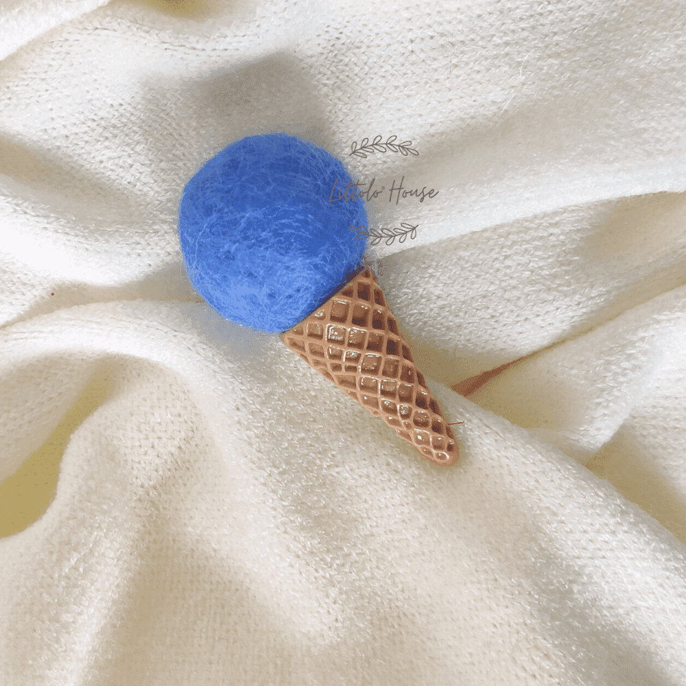 Ice Cream Cone Set of 5 | Feltwool | Multicolour