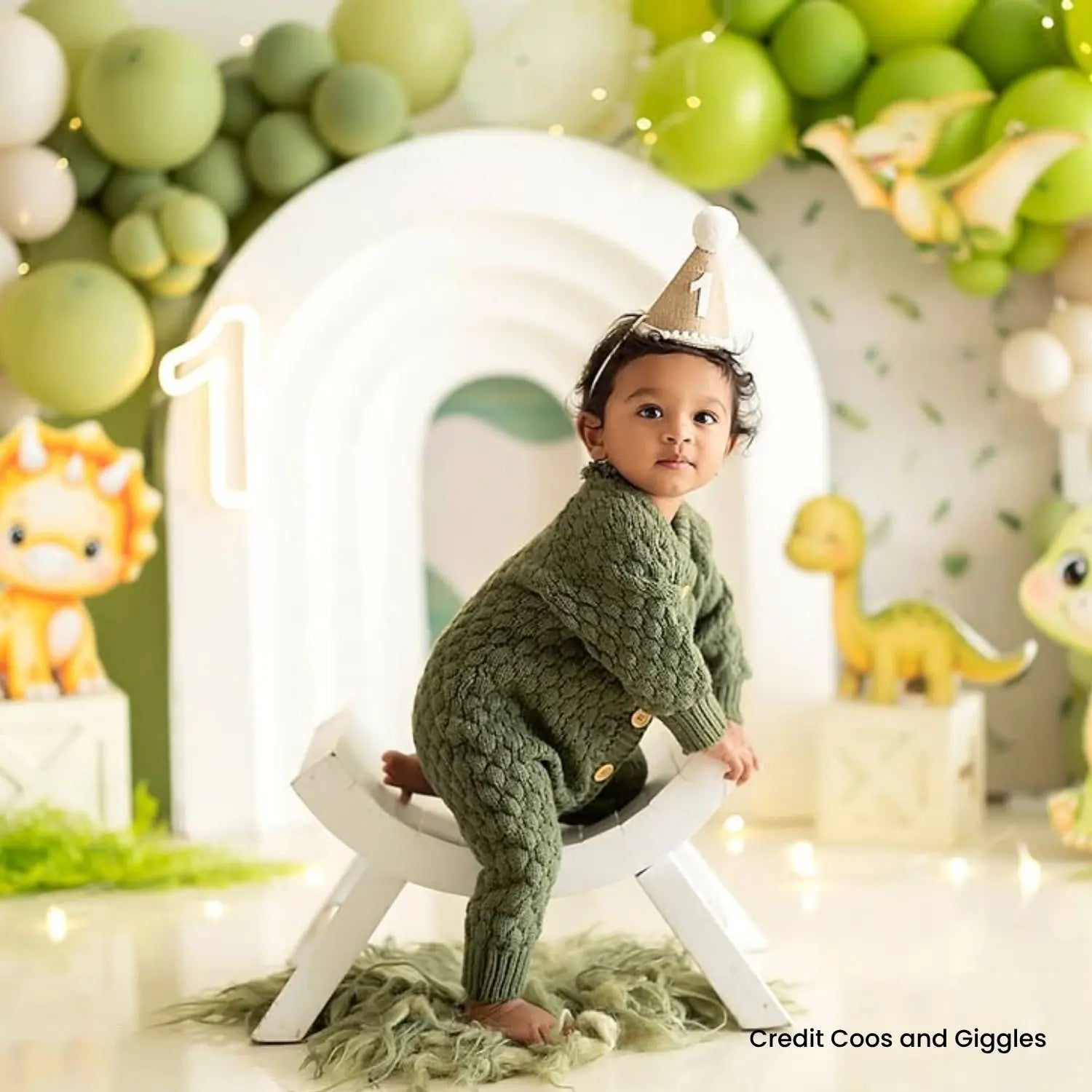 Baby Wool Knitted Romper Outfit O056 | 15M | Green