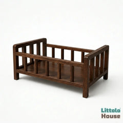 Cradle Style Bed | Wooden Decorative | Brown