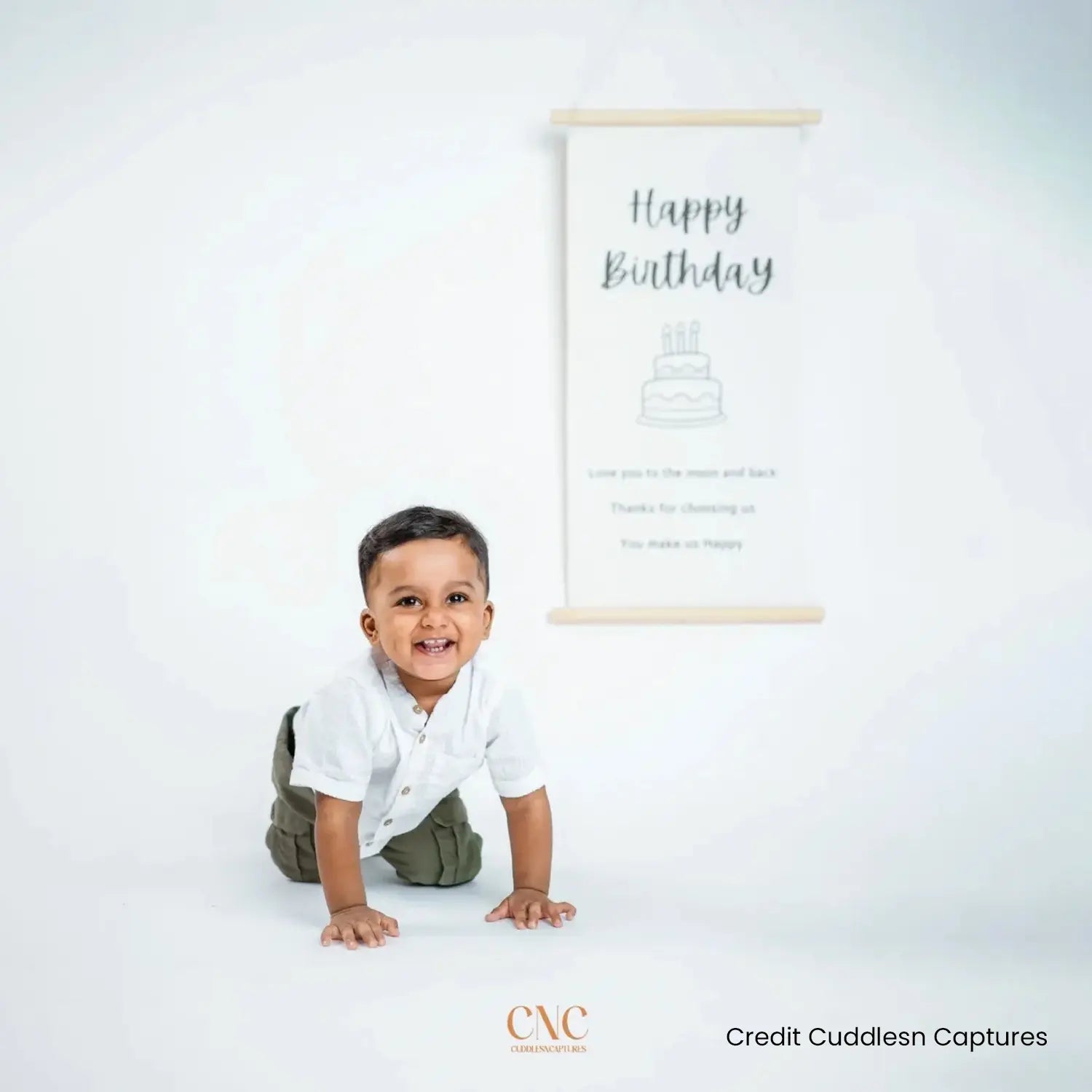 Happy Birthday Milestone Hanging Banner Style 1 D161 | Pack of 1 | Black White