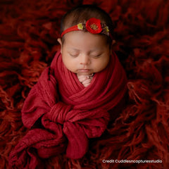 Flower Headband H090 | 1Y | Cherry