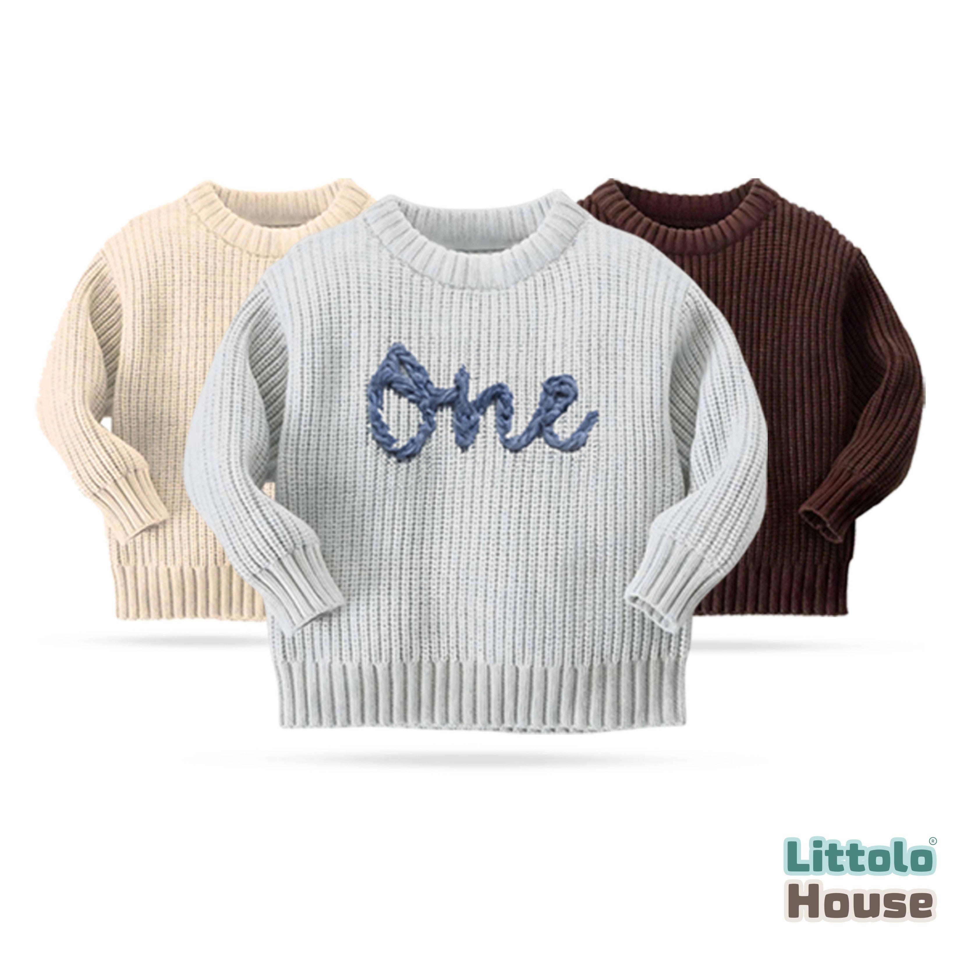 Baby Woolen Sweatshirt O129 | 6M | Beige