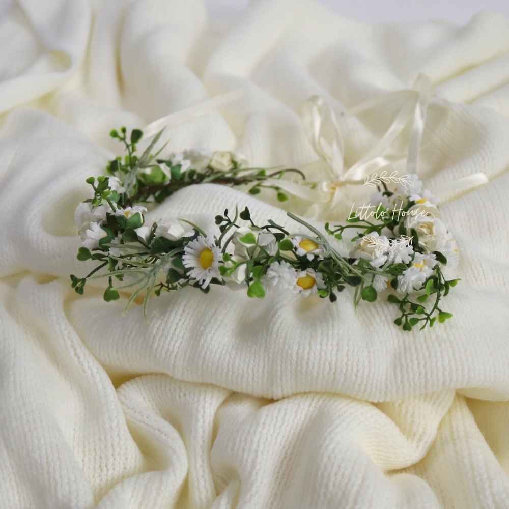 Daisy Rose Tiara MT002 Maternity Tiaras | White