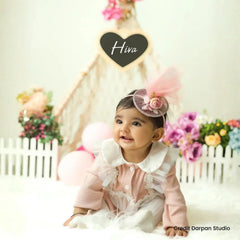 Baby Girl Bodysuit Lace Patchwork with Bonnet Outfit O086 | 1Y | Toon