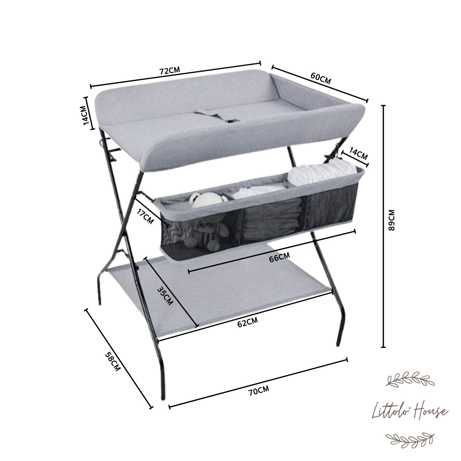 Newborn Changing Station | Posing Aids | Grey