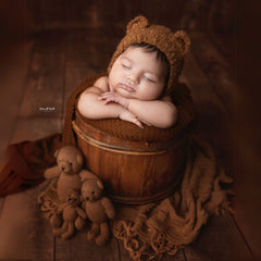 Elegant Ribbed Blanket Layer L046 | Brown