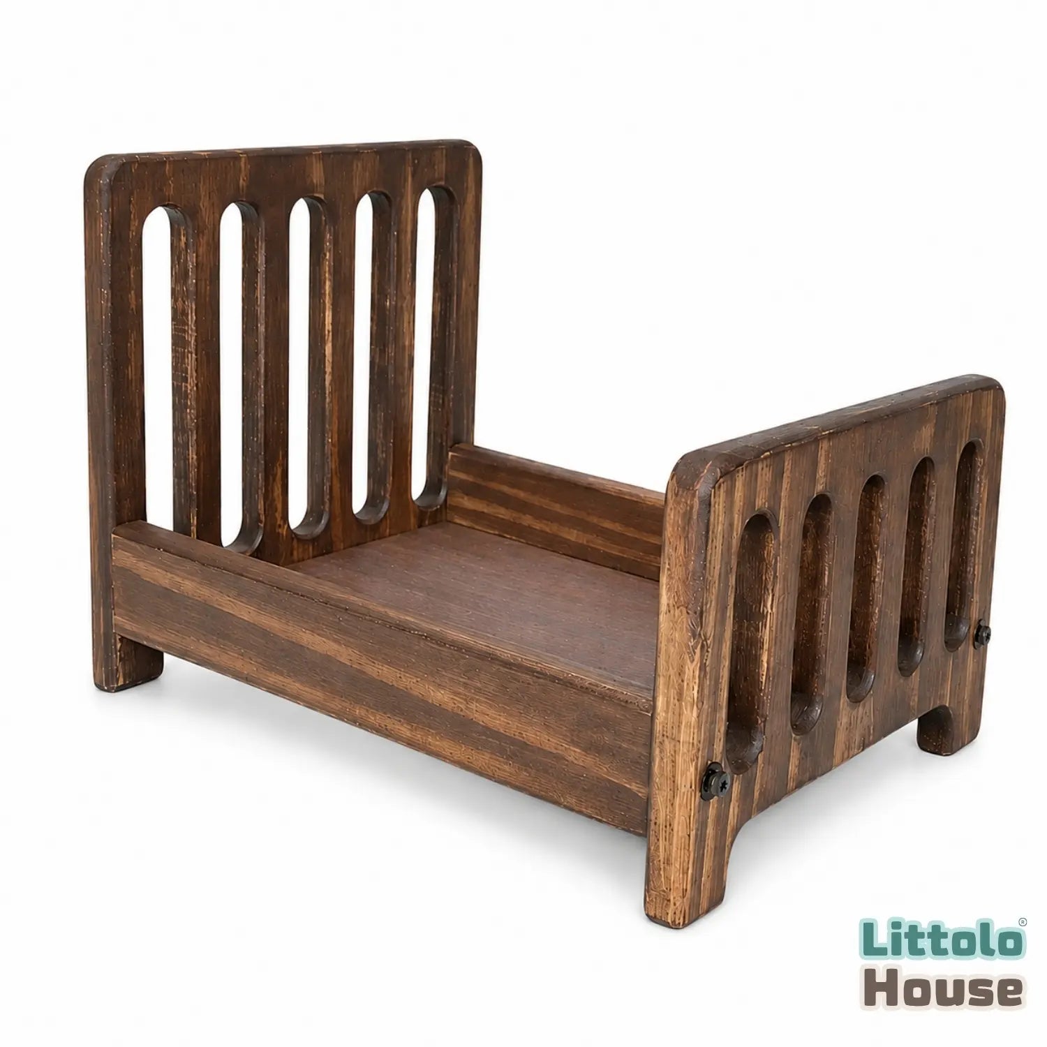 European Heritage Style Bed | Wooden Decorative | Natural Wood