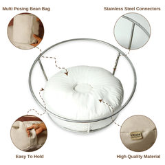 Bean Bag Stand Kit | Posing Aids | White