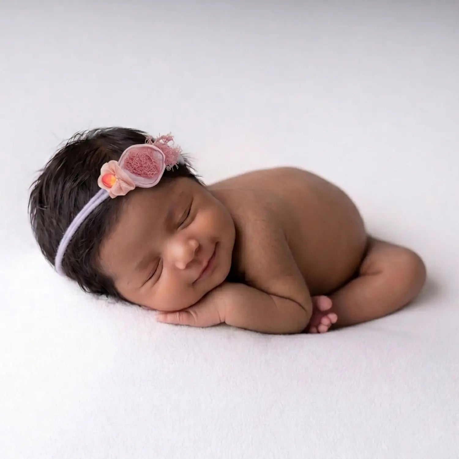 Flower Headband H089 | 1Y | Rosewood