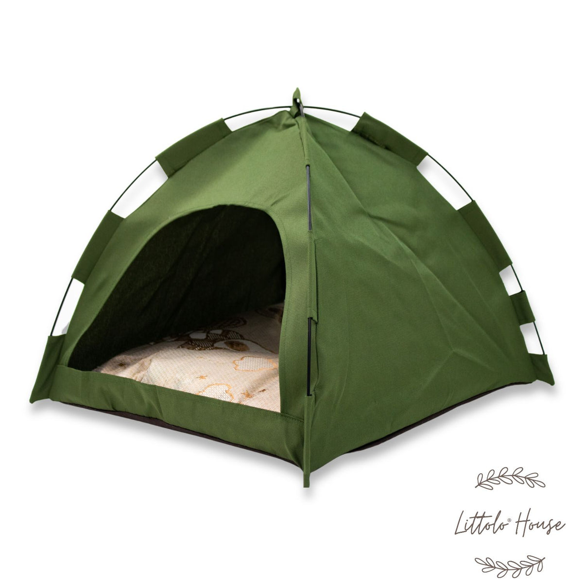 Foldable Baby Army Tent bed Tent Army Green Littolo House