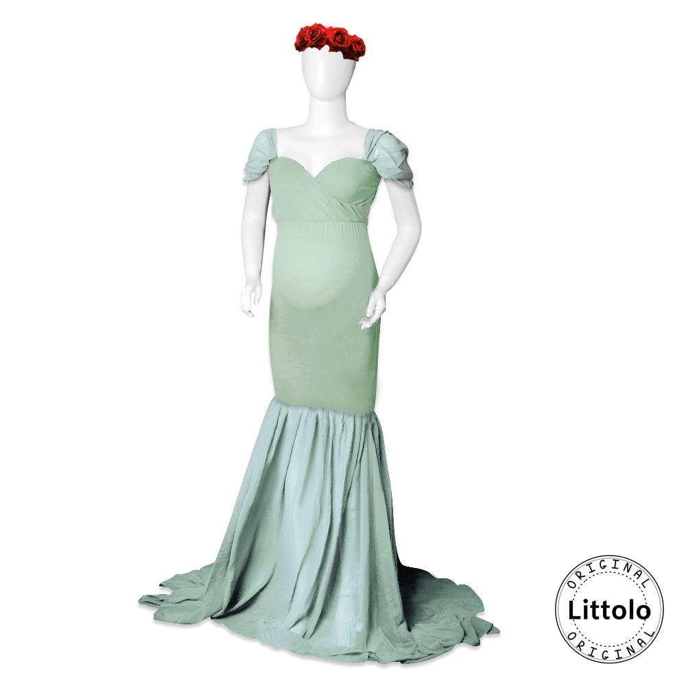 Order Olive Green Chiffon Maternity Dress - Photoshoot Order Olive Green Chiffon Maternity Dress - Photoshoot