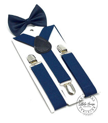 Baby Gentleman Bowtie and Suspender Set of 2 | 2Y | Blue