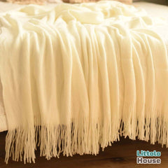 Hand Woven Premium Fringe Layer  L024 | White