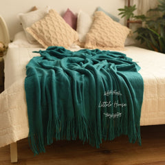 Hand Woven Premium Fringe Layer L024 | Teal Green