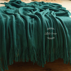 Hand Woven Premium Fringe Layer L024 | Teal Green